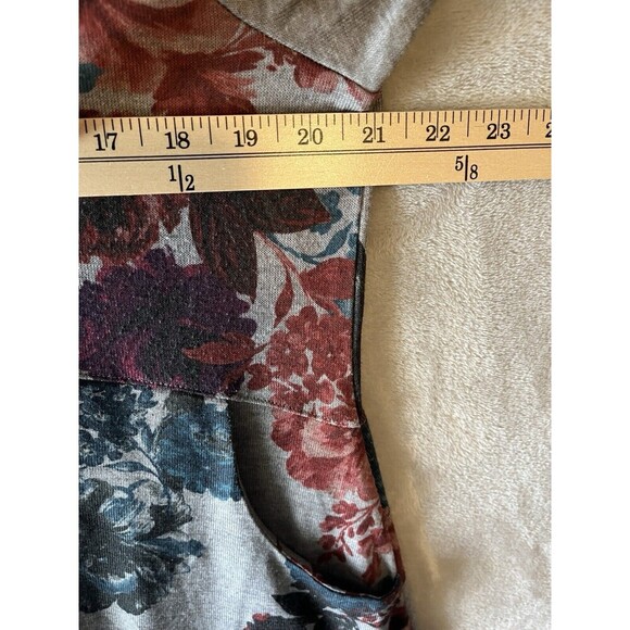 Chico's Top Women's 2P LP Floral Babydoll Pockets Oversized Relaxed - Picture 7 of 9